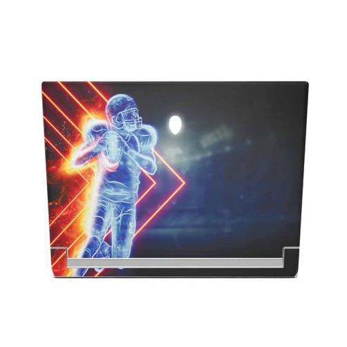 MIGHTY SKINS MightySkins Skin Compatible with Alienware X17 R2 (2022) Full Wrap Kit - Glow Football | Protective, Durable, and Unique Vinyl Decal wrap Cover | Easy to Apply & Change Styles | Made in The USA