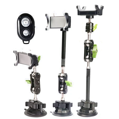 leepiya Phone Mount for car, 360° Adjustable Dashboard Windshield Car Phone Holder Mount, Ultra-Durable Metal,car Mount for Camera vlogging, Car Phone Mount for iPhone Samsung All Smartphones