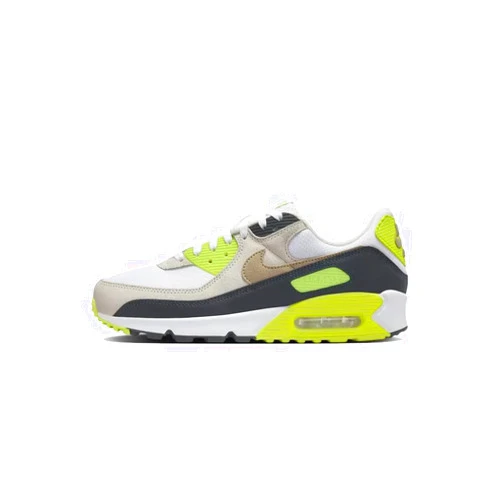 Nike Air Max 90 Men's Shoes (DM0029-107, White/Cyber/Dark Smoke Grey/Khaki)