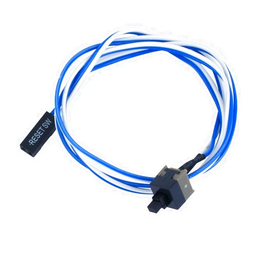 uxcell 1 Pack 2 Pin SW PC Power Cable On/Off Push Button ATX Computer Switch Reset Cable Cord Wire 52cm 20.5