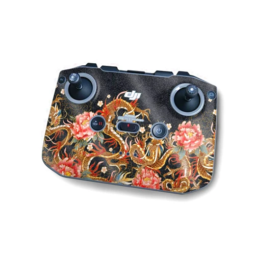 MIGHTY SKINS MightySkins Glossy Glitter Skin Compatible with DJI RC-N1 Controller - Stitch Dragons | Protective, Durable High-Gloss Glitter Finish | Easy to Apply | Made in The USA