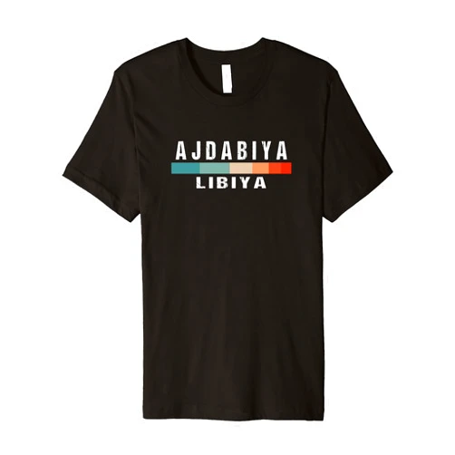 Vintage Travel Souvenirs Ajdabiya Libiya City Trip Premium T-Shirt