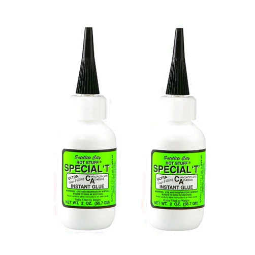 Satellite City Hot Stuff Special T Thick Instant CA Glue, 2oz HST-4T (Pack of 2)