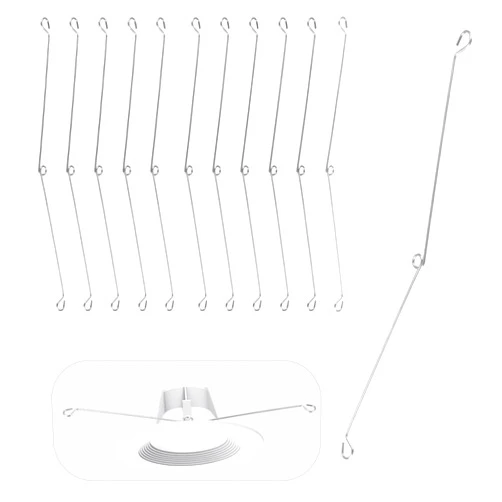 AccEncyc 12Pcs Recessed Lighting Springs Clips Recessed Lighting Torsion Spring Clips Metal Recessed Light Trims for Recessed Lighting Accessories