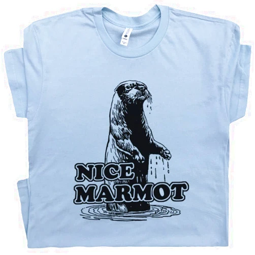 Shirtmandude T-Shirts Nice Marmot T Shirt The Big Lebowski Tee Funny Movie Mens Womens Kids Quote Cool 90s Film Beaver Cute Beaver Otter