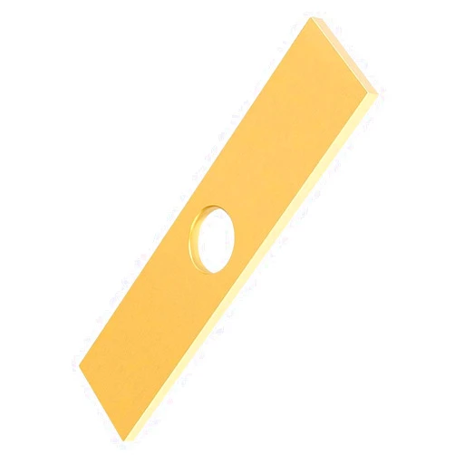 Lanceler 10 Inch Faucet Cover Sink Hole Deck plate for 1 or 3 Hole Kitchen or Bathroom Sink Faucet, Faucet Gold Square Escutcheon Plate Stainless Steel Outside Faucet Tap Cover Plate