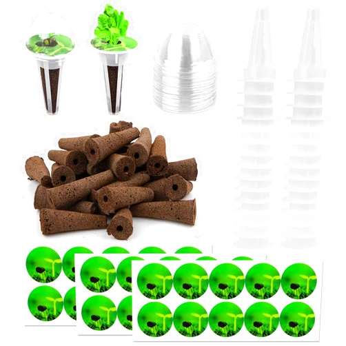 VZZNN Pod Kit, Hydroponic Garden Accessories, 120 PCS, Compatible with Aerogarden, Plant Pot, Outdoor Indoor Usage, for Healthy Plant Roots