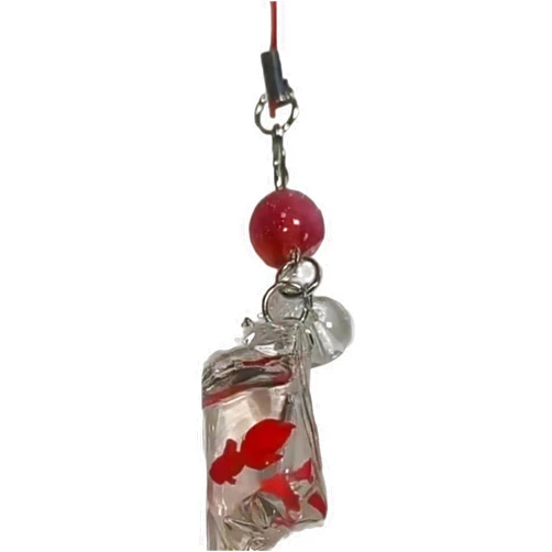 YOGOTEU Phones Chain,Unique Pet Fish Keychain Eye Catching Phone Charm Fish Shape Camera Charm Handmade Accessory for Backpacks Phone and Key