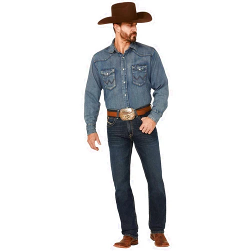 ARIAT M2 Traditional Relaxed Stretch Gage Stackable Bootcut Jeans Bisman 30 34