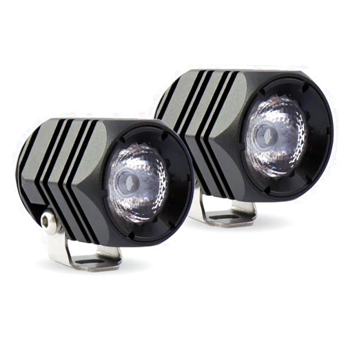 Handster Motorcycle Spot Driving Fog Lights 2inch Amber 10W LED Off Road Pod Light IP68 Waterproof Avaition Aluminum Housing Work Light for Truck and Machinery