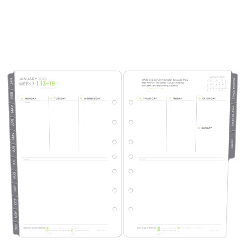 Franklin Covey FranklinCovey - The 5 Choices Weekly Ring-Bound Planner (Classic, Jan 2025 - Dec 2025)
