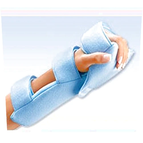 FLA Orthopedics Florida Orthopedics Healwell Grip Splint Wrist Hand Finger Orthosis (WHFO), Left/Right, Light Blue