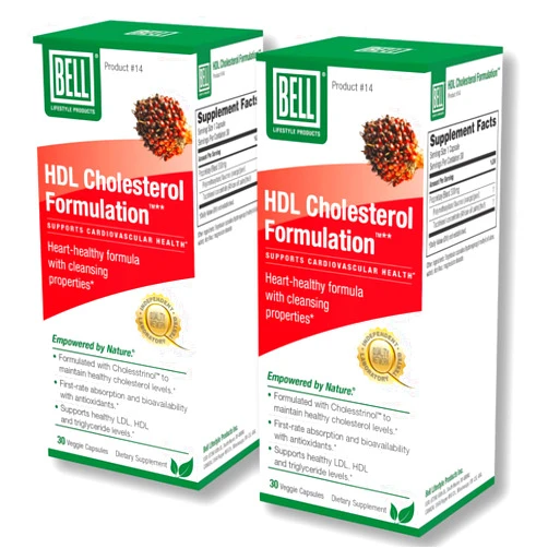 Bell HDL Cholesterol Formulation™, Cholesterol Health Supplement - Cholesterol Lowering Supplements, Proprietary Blend, for Women and Men | 2 Pack