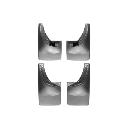 WeatherTech Custom No Drill Splash Guard MudFlaps for Dodge Ram Truck 1500, Ram Truck 2500/3500 - Front & Rear Set (110007-120007), Black