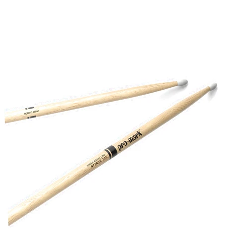 ProMark Drum Sticks - Classic Attack 727 Shira Kashi Oak Drumsticks, Oval Nylon Tip, One Pair
