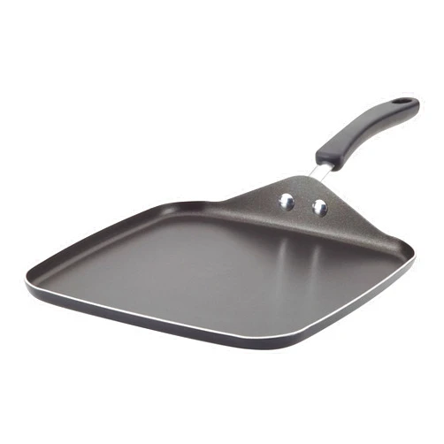 Farberware Cookstart DiamondMax Nonstick Square Deep Grill Pan/Griddle, Dishwasher Safe, 11 Inch - Black