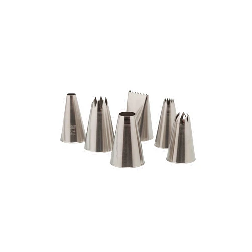 Ateco Cake, 787 6 pc Decorating Tip Set, Silver