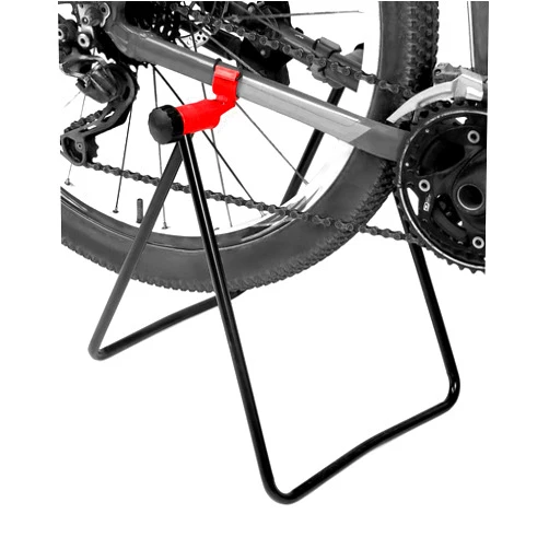 QWORK Easy Utility Bicycle Rack, 2 Pack Floor Stand, Freestanding Repair Rack, Foldable Indoor Outdoor Garage Stand for Bike Storage