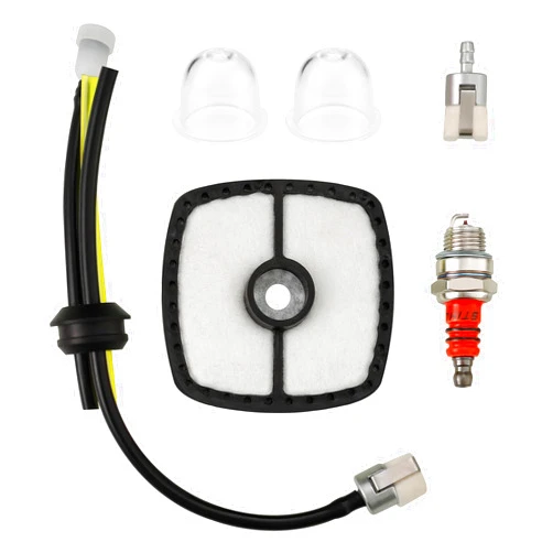 Timsec Air Filter Fuel Line Tune-Up Kit, Fit for Echo Trimmers and Blowers GT225, PAS225, PE225, SRM225, GT-200R, PE-200, SRM-210, ES-250, PB-250, Includes Spark Plug, Primer Bulb, and Fuel Vent Assemblies