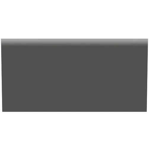 BUILDMYPLACE.COM BuildMyplace 2 x 6 Inch Soho Retro Black Glossy Glazed Ceramic Bullnose for Living Rooms, Dining Room, Kitchen and Bathroom Walls, 44 Tiles | Covers: 3.55 / sq. ft.