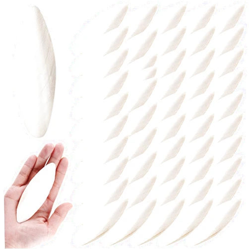 Fabbay 50 Pcs Cuttlebone for Bird Bulk Natural Cuttlebone for Parakeets Tortoises Snails 3.54-4.33 Bone Chew Toy Bird Calcium Stone for Parrots Cockatiels Budgie