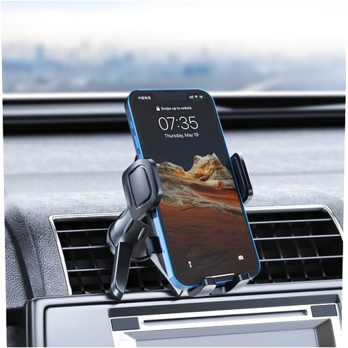 Generic 2024 Wider Clamp & Metal Hook Car Phone Holder Vent [Thick Cases Friendly] Phone Holders for Your Car Mount Automobile Hands Free Cradle Air Vent for iPhone 16 15 14 13 Pro Max Smartphone