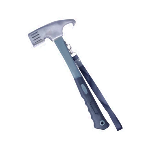PROMI Camping Hammer Outdoor Camping Nail Pulling Hammer Multifunctional Carbon Steel Hammer-Grey