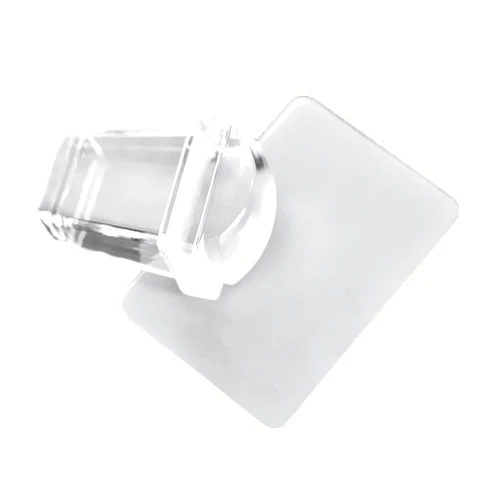 yueton Clear Jelly Soft Silicone Rectangular Nail Art Stamping Stamper with Scraper Image Plate Manicure Tools DIY Polish Kit