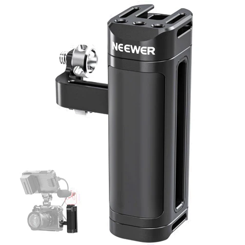 NEEWER Side Handle Grip Compatible with SmallRig NEEWER Camera Cage, Lightweight Camera Handle Rig with Dual 1/4