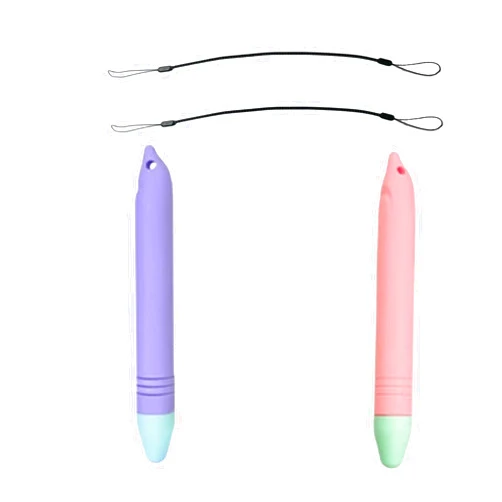 CGSZDMZY Stylus for Kids Improving Handwriting, Universal Stylus Pens Compatible with Amazon Fire HD Tablet for Kids, Kindle, iPad/iPhone All Capacitive Touch Screens(Purple+Pink)