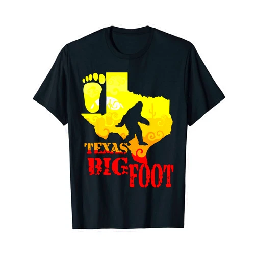 National Cryptid Society Special Edition Texas Bigfoot Sunset Sasquatch State Retro T-Shirt