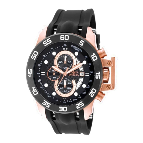 Invicta I-Force Men 51mm Stainless Steel Rose Gold + Black Black dial VD57 Quartz