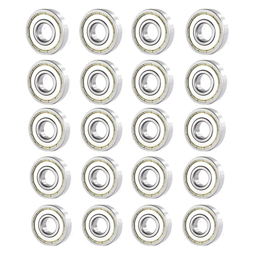 Donepart 683ZZ Ball Bearings, 3mm Bore ID, 7mm OD, 3mm Width Steel Shielded Miniature Deep Groove Bearings (20pcs)