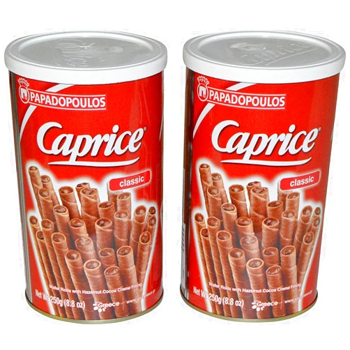 Papadopoulos Caprice Wafer Rolls 8.8oz pack of 2 (Classic)