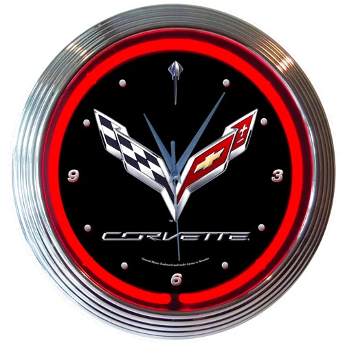 Neonetics Corvette C7 Neon Clock