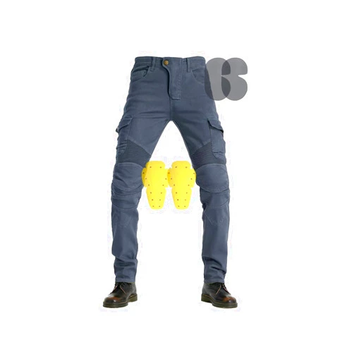 YXYECEIPENO-Motorcycle pants All Season Motorcycle Pants Dirt Bike Riding Jeans Removable Armour for Knees and Hips for Motorcycle, Bike Gear (Color : Gray, Size : X-Small)
