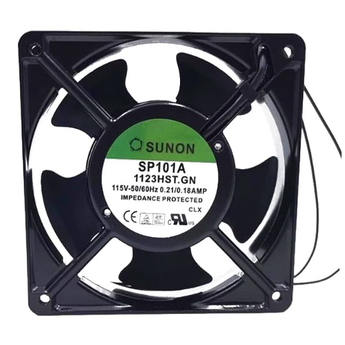 Qideyipe SP101A 1123HST.GN 115V 0.21/0.18AMP 12CM 12038 2-Wire Cooling Fan SP101A