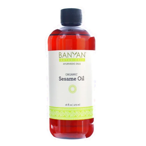 Banyan Botanicals Sesame Oil, Certified Organic, 16 oz - Pure, Unrefined - The Most Traditional of All Oils Used in Ayurveda, Good for Vata & Kapha 16 Fl Oz (Pack of 1)