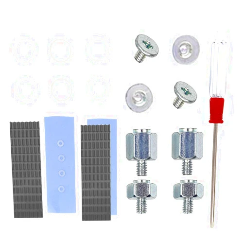 QTEATAK 2Pcs PCIe NVMe M.2 2280 SSD Heatsinks Cooler & Mounting Screws Screwdriver Kit…