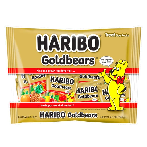 Haribo of America Goldbears Minis, 1-9.5 oz Bag of Mini Bags