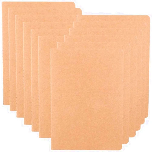 XYark Large Dot Grid Notebook Journals Bulk with Thick Dotted Grid Paper, 60 Pages, 8.5x11 inch, Composition Diary Subject Notebooks Planner for Travelers Students Office, Kraft Journal Set, 12 Pack