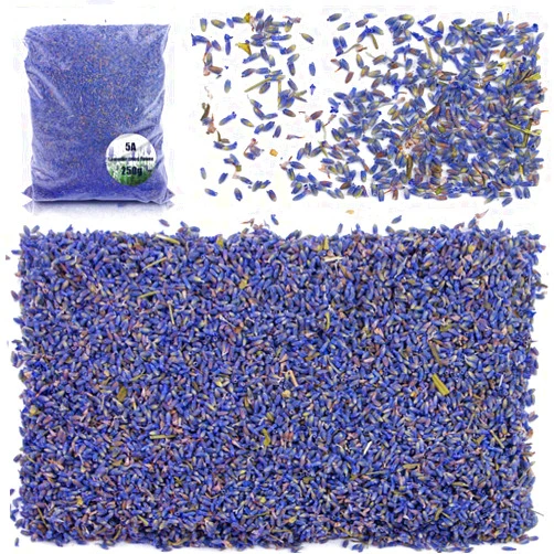 Hslife 250g 5A Level Dried Lavender Flower Buds Organic Lavender Flowers，Natural Fragrance Dried Lavender Flower for Tea, Soap Making, Baking, Baths