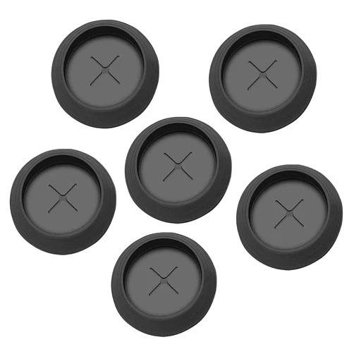 YuanHolumid 6 Pack Black Rubber Meat Probe Grommet Replacment Parts for Traeger Wood Pellet Grills Outdoor Cooking Tools and Accessories