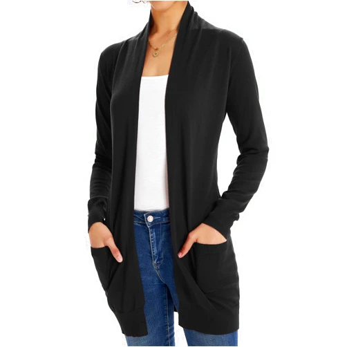 GRACE KARIN Women Lightweight Cardigan Sweaters with Pocket Long Sleeve Shrugs