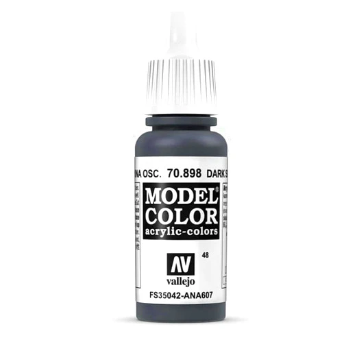 Vallejo Dark Sea Blue Model Color Paint, 17ml