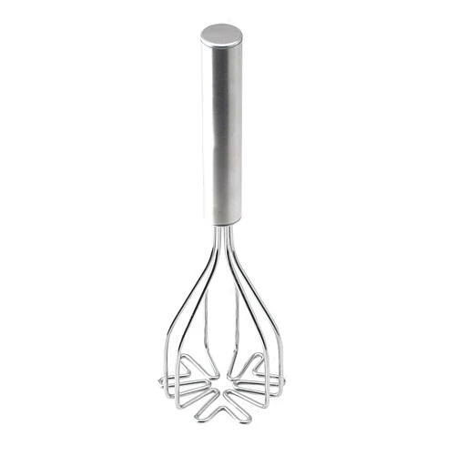 HIC Kitchen 2-In-1 Mix N’Masher Potato Masher, 18/8 Stainless Steel, For Potatoes, Vegetables, Fruits, Guacamole, Baby Food, And Eggs
