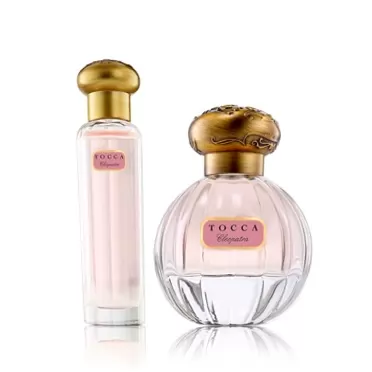 Tocca Eau de Parfum Set for Women, Cleopatra (20ml + 50ml) - Warm Floral, Grapefruit, Jasmine, Vanilla Musk - Hand-Finished Bottle