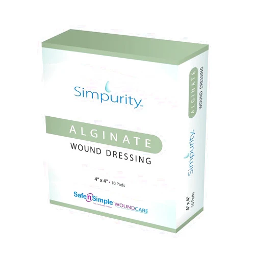 Safe n' Simple Simpurity Calcium Alginate Wound Dressing, 4