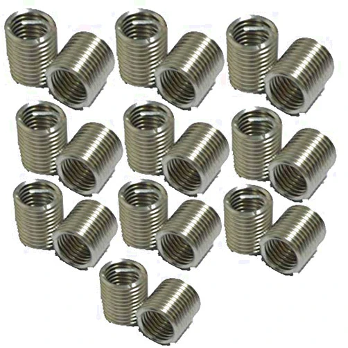 XunLiu 304 Stainless Steel Wire Thread Insert HeliCoil Stripped Thread Rethread Repair M2 M2.5 M3 M4 M5 M6 M8 M10 M12 M14 M16 (20, 3/8〞-16UNC-2D)