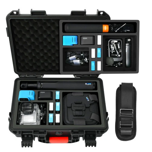 YETEETH Case Organizer for GoPro Hero 13/ Hero 12, Waterproof Hard Shell Travel Storage Carrying Case for Gopro Hero 13/12/11/10/9/8/Media Mod/Volta/Creator Edition/Action Camera and Other Accessories